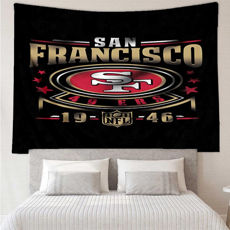 Vintage 49ers Football Quick-Dry Tapestry Hanging for Bedroom,Livingroom, Playroom,Decor Art Room Wall Tapestry Holiday and Birthday Gifts