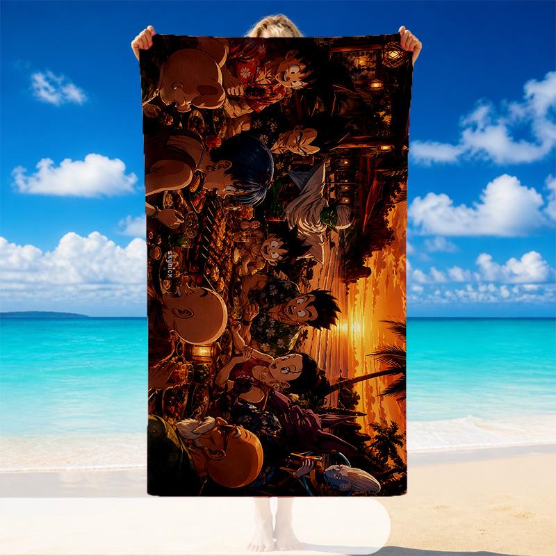 Dragon Ball Beach Towel, Soft Large Absorbent Towel For Beach Swimming Pool Travel Vacation