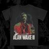 Футболка Alan Wake 2 Мужская Хоррор Игра Голодна до Большего Графическая Футболка Винтажная Уличная Одежда Короткая