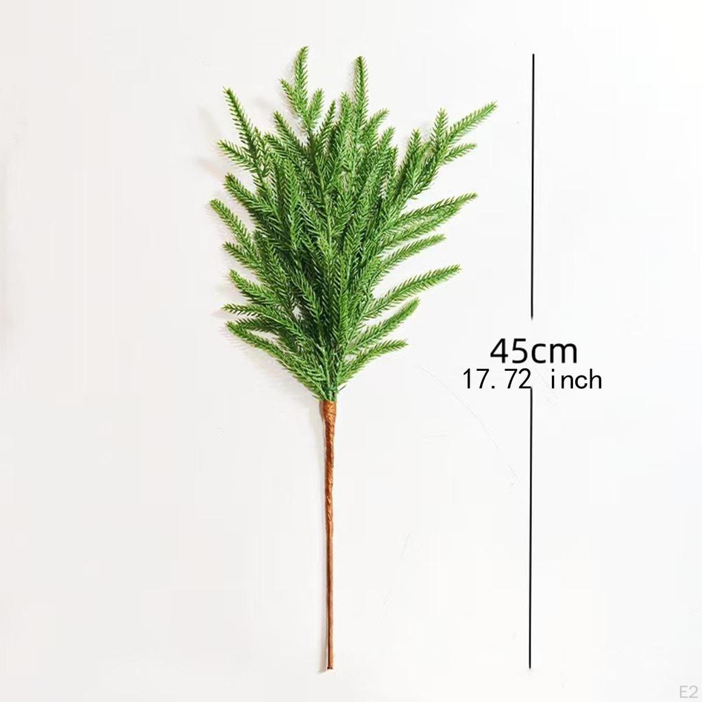 10 шт. рождественские сосновые ветки искусственные ветки 18 дюймов вечерние принадлежности для полки