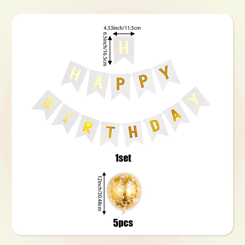 1 комплект украшений на день рождения, с днем рождения, золотой фольгированный флажок, набор воздушных шаров с пайетками, подарок на Рождество, День благодарения
