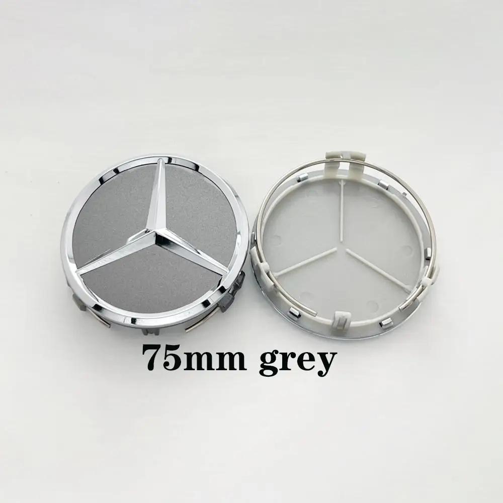 WZKGC1 For Mercedes Benz 1Pc 75mm Car Wheel Center Caps For Mercedes Benz W203 W204 W205 W212 W213 W222 W223 X253 W176 W177 C118 W166