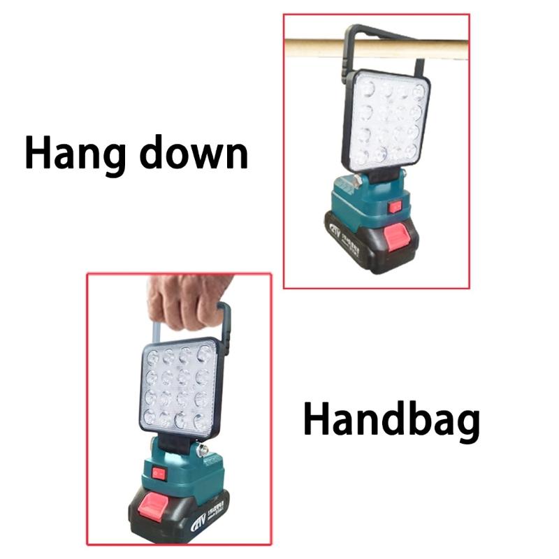 Double USB Output Handheld Spotlights with 84 LEDs and 90W Power for Work Outdoor Activity Emergency Lighting Needs