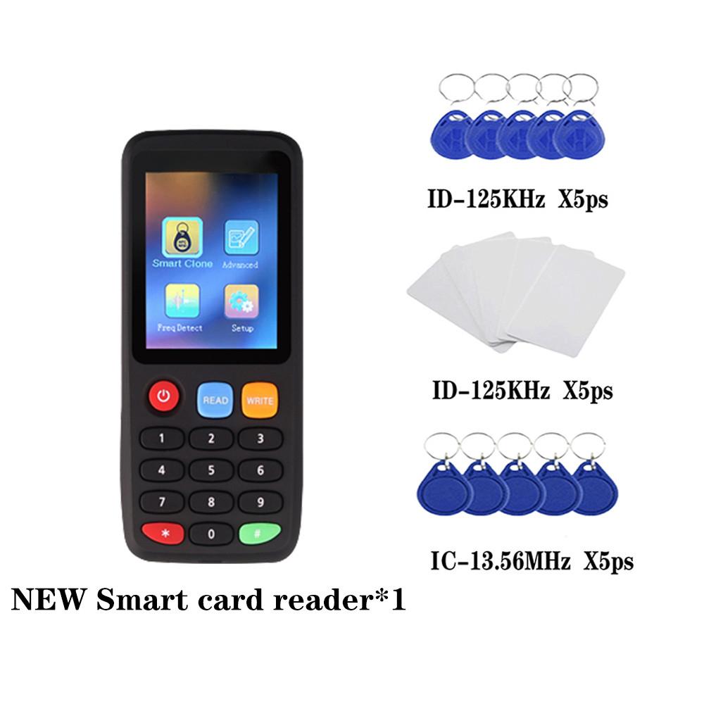 X7 RFID смарт-считыватель чипов IC ID клон-копир 125 кГц устройство записи бейджей 13,56 МГц дубликатор меток 140x55x17 мм