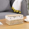 Hand Woven Napkin Case Household Tissue Box Cover Napkin Paper Organizer  Desk Decor
