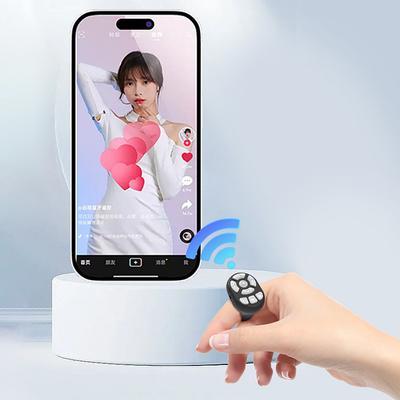 Беспроводной Bluetooth пульт дистанционного управления для мобильных телефонов, кнопка спуска для селфи и видео, устройство для перелистывания страниц электронных книг, многофункциональный контроллер