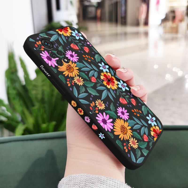 Яркий Цветочный Чехол для Телефона для Xiaomi Redmi Note 15 Pro Plus 4G 5G Силиконовый Чехол