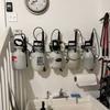 Wall-Mounted Garden Sprayer Rack Versatile Design Space-Saving Sprayer Holder Rust Resistant Heavy Duty Tool Storage Shelf