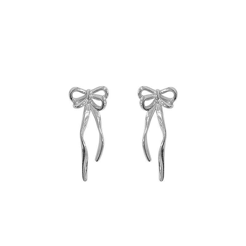 Легкие роскошные серьги-бантики для женщин с милыми маленькими свежими милыми подарочными серьгами Bestie