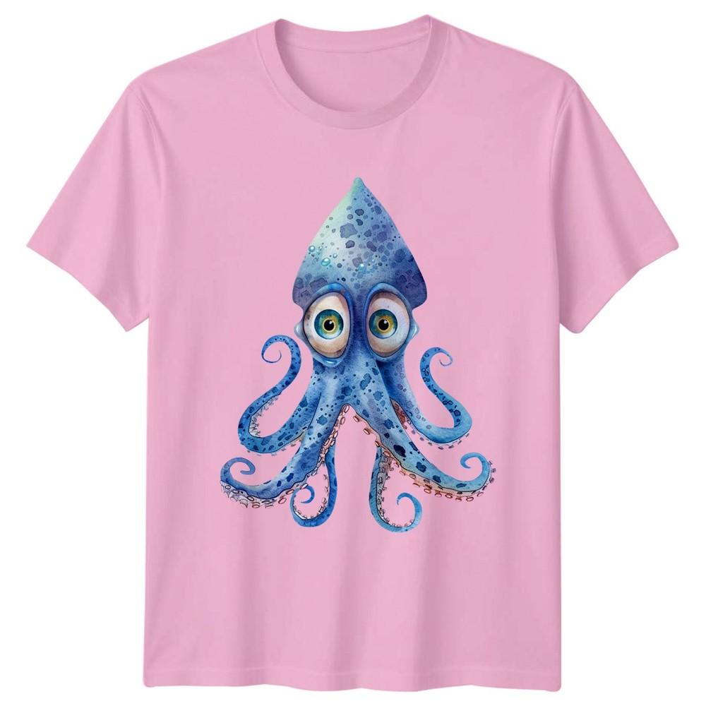 Funny Squid TShirt Underwater Ocean Marine Life Birthday Gift For Him And Her