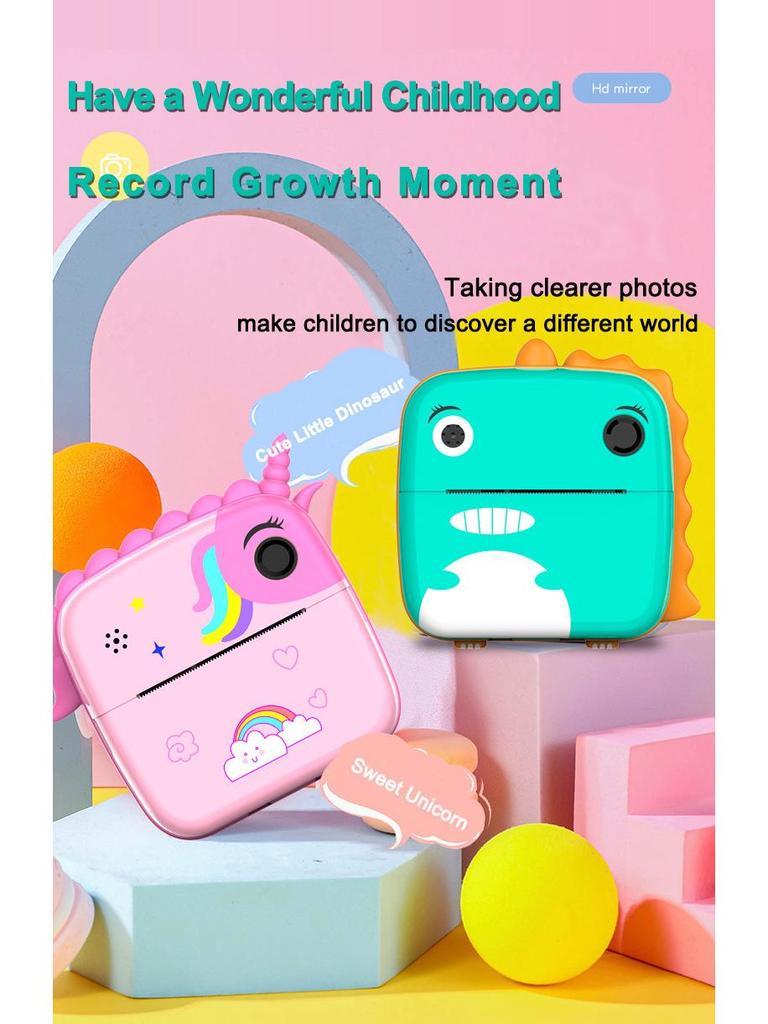 Kids' Instant Print Cartoon Camera - Smart, Fun, and Gift-Ready
