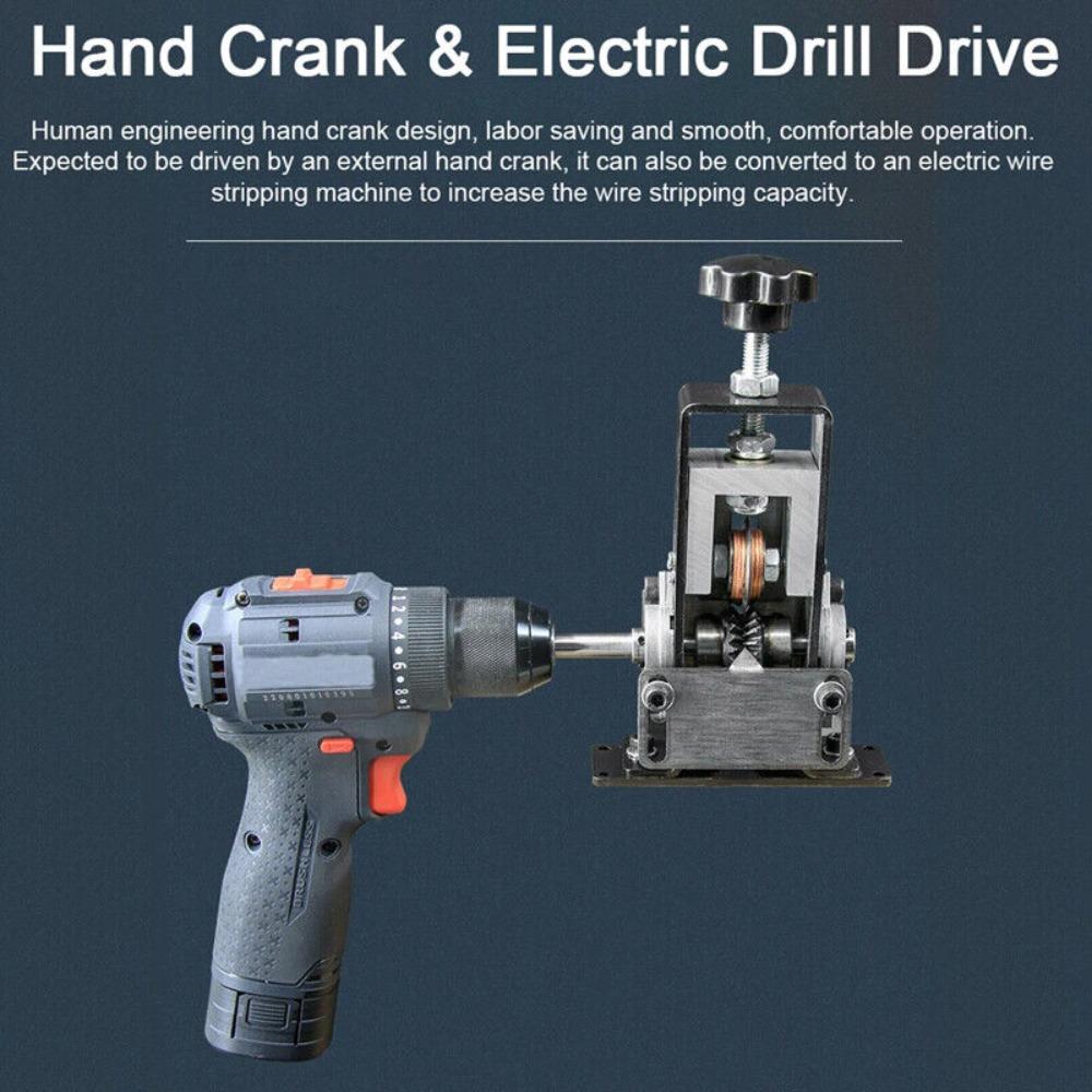 Manual Electric Wire Stripping Machine Portable Cable Stripper Tool Scrap Copper Cutter