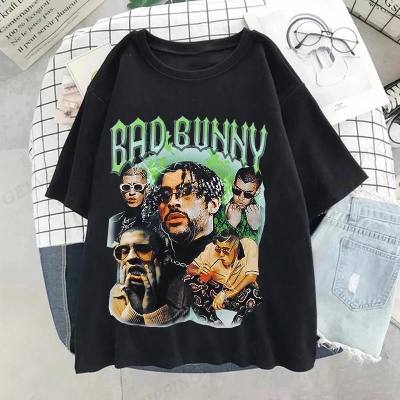 UN VERANO SIN TI Bad Bunny футболка унисекс женская мода хип-хоп музыкальные альбомы с коротким рукавом плюс размер футболка унисекс