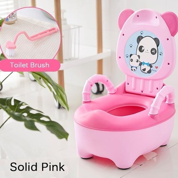 Fashion Baby Potty Seat Toddler Children Boy Potty Training Girl Toilet Urinal Potty Chair Seat Potty Trainer Home Decor with Brush