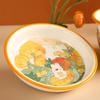 Creative Cartoon Ceramic Plate Sweet Cute Afternoon Tea Dessert Plates Home Breakfast Yogurt Oatmeal Bowl Delicious Ramen Bowls