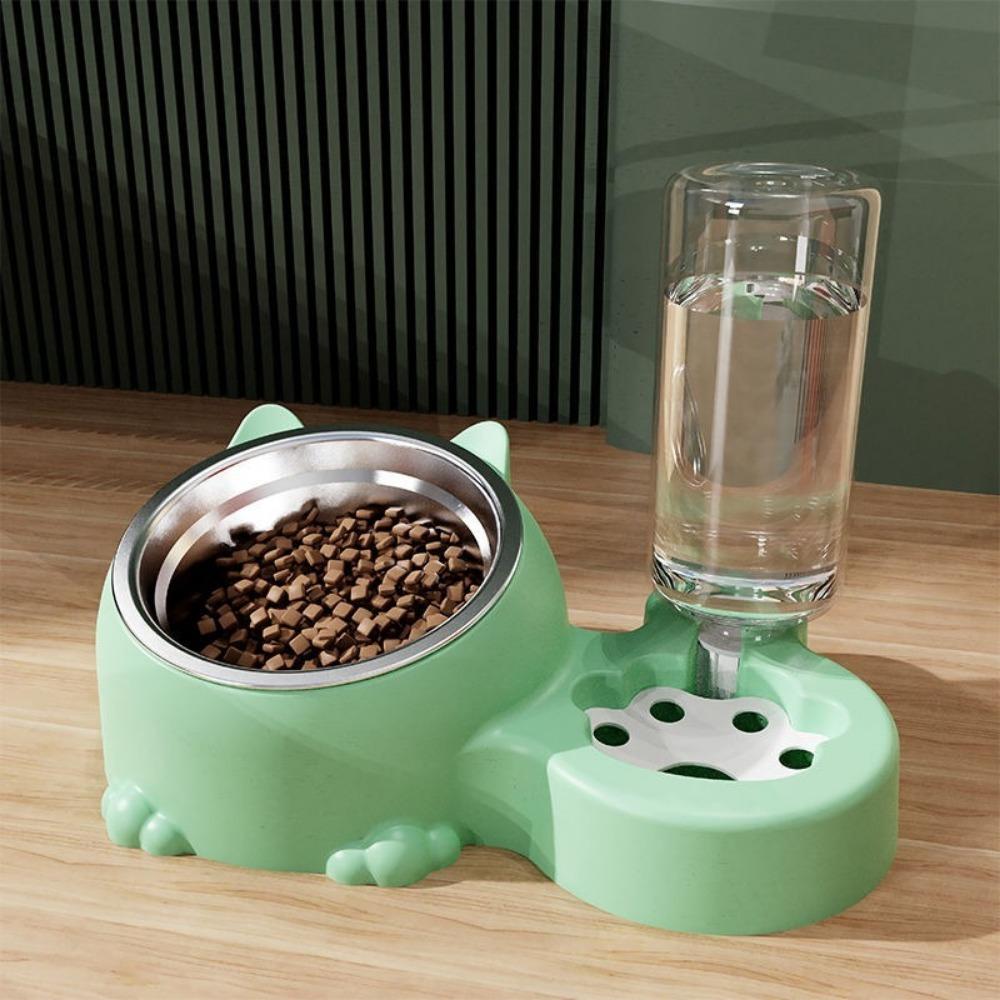 Large Capacity Automatic Pet Feeder Neck Protection Pet Food Bowl for Cats Dogs