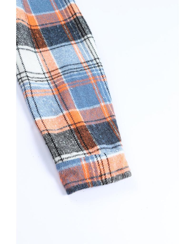 Azura Exchange Куртка-рубашка в клетку с оборками