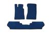 Коврики EVA (Синий) Передние -2025 задний сплошной для Toyota Land Cruiser 70