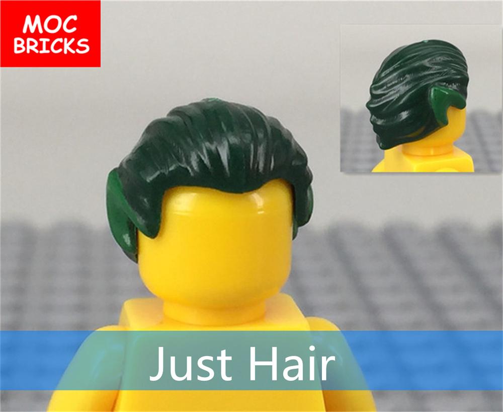 10 шт./лот Детали MOC Мужские прически Фигурка Игрушка Детские развивающие строительные блоки Собранные игрушки