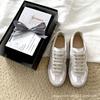 Версия из коровьей кожи~ ретро маленькие белые туфли женские весенние новые модные туфли повседневные спортивные парные кеды