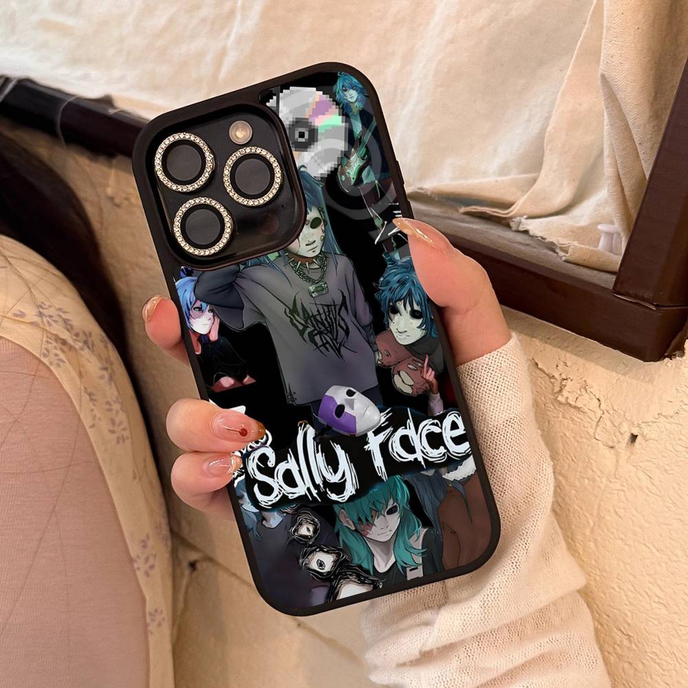Модный Чехол для Телефона Триллер-Игра S-Sally Face Жесткий Пластиковый Чехол для Iphone 17 Air 16 15 14 13 12 11 Pro Max PC TPU