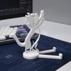 Изогнутый держатель для телефона с функцией подъема 3D-печатный держатель для мобильного телефона, цельнолитой подставка, устойчивая поддержка в форме лазающего кота для просмотра видео Подставка для