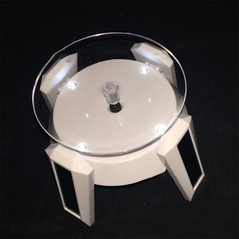 4-футовый вращающийся стенд для ювелирных изделий на солнечной батарее с дирижаблем и светодиодной подсветкой