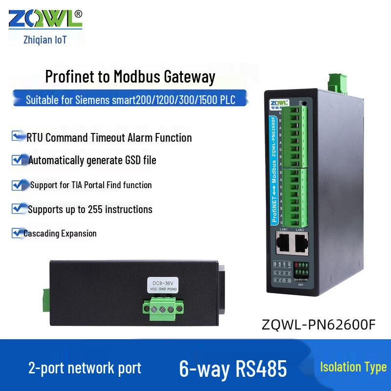 Zhiqian IoT Profinet-Modbus Gateway