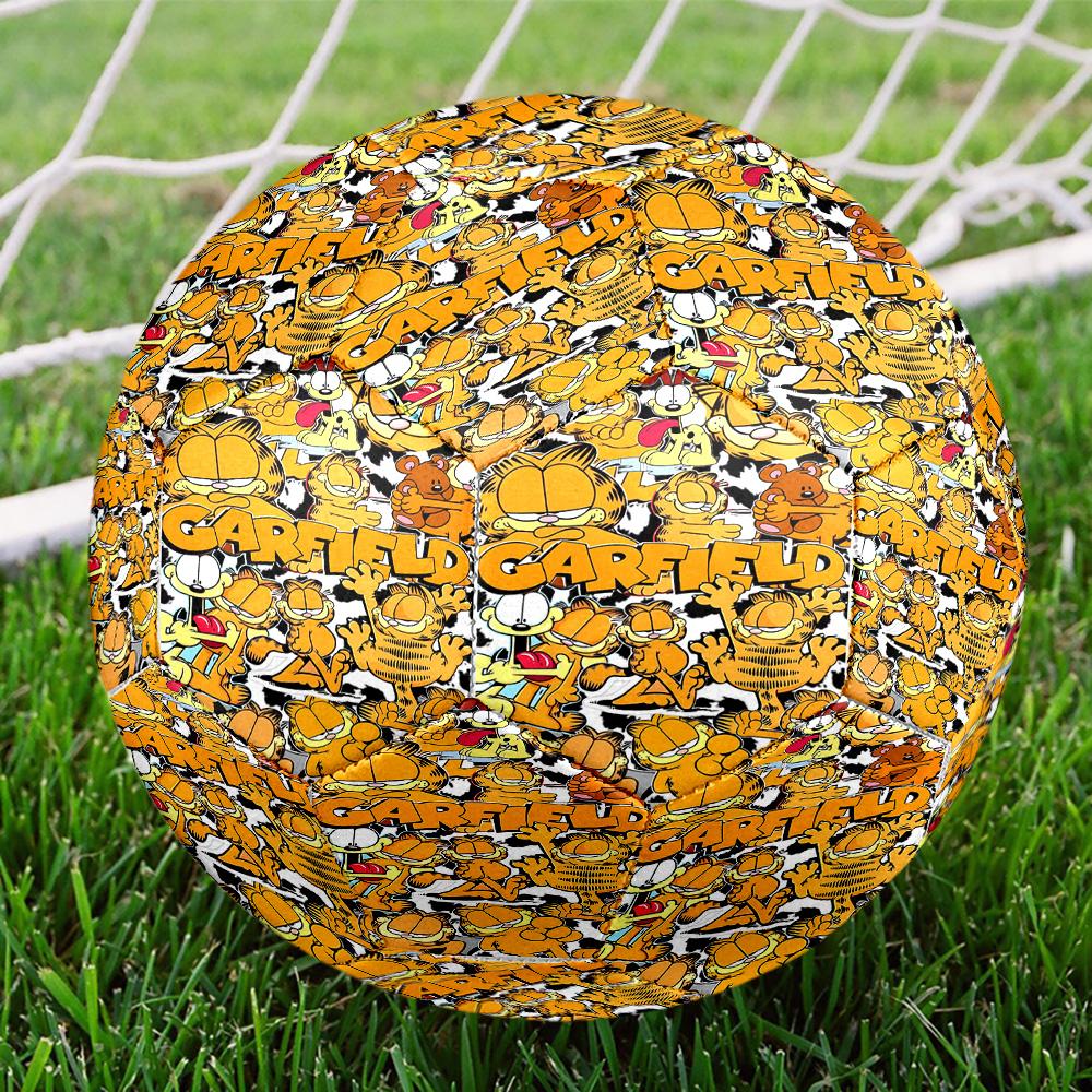 Garfield Print Size 5 Soccer Ball, Standard Match Football for Sports Game and Team Practice, Ideal Gift for Soccer Fans