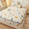 Комплект из 3 предметов, милый стеганый наматрасник, мягкий, приятный для кожи простыня с принтом, 1 наматрасник + 2 наволочки