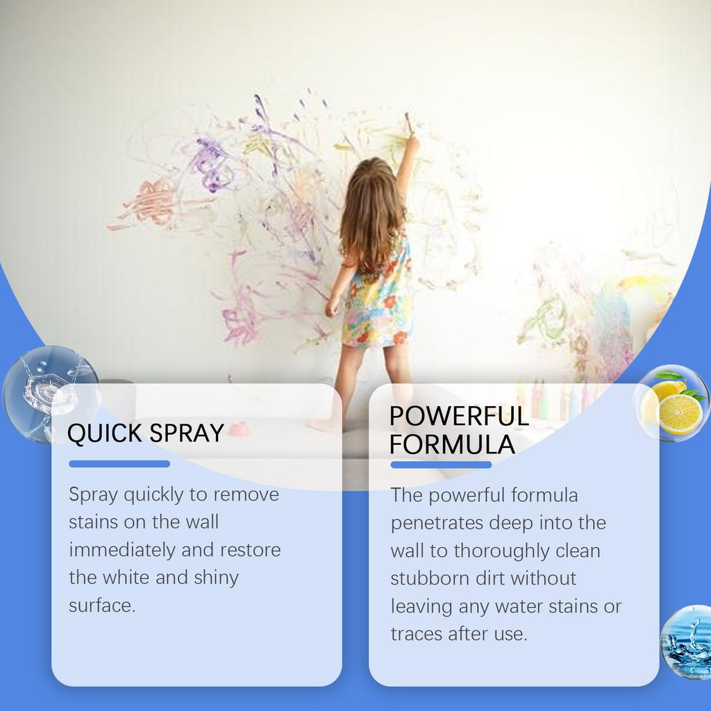 Cleaning Agent For Household Walls, Water Stains, Dirt, Bathroom, Mold Stains, Cleaning Agent 100ml