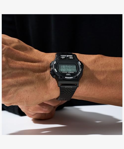 TIMEX Ironman Eight Lap 8 кругов Металлические кварцевые часы TW5M66500 Черные цифровые часы