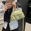 Сумка-кроссбоди для мобильного телефона, модная, с индивидуальностью, складки, новая женская сумочка, нишевый дизайн, наплечная сумка-седло