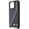 BMW Чехол M Edition Carbon Tricolor Lines & Strap для iPhone 15 Pro - черный