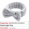 European & American Bow Flannel Hair Band - Wide Edge, Women's Face Wash Headband