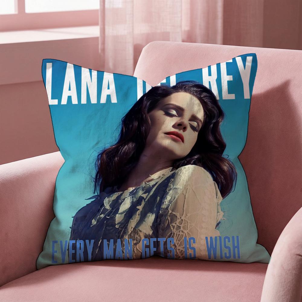 Чехол для подушки Singer L-Lana Del Rey, многоцелевой, для дома и автомобиля - Двусторонний, мягкий и прочный, для повседневного использования