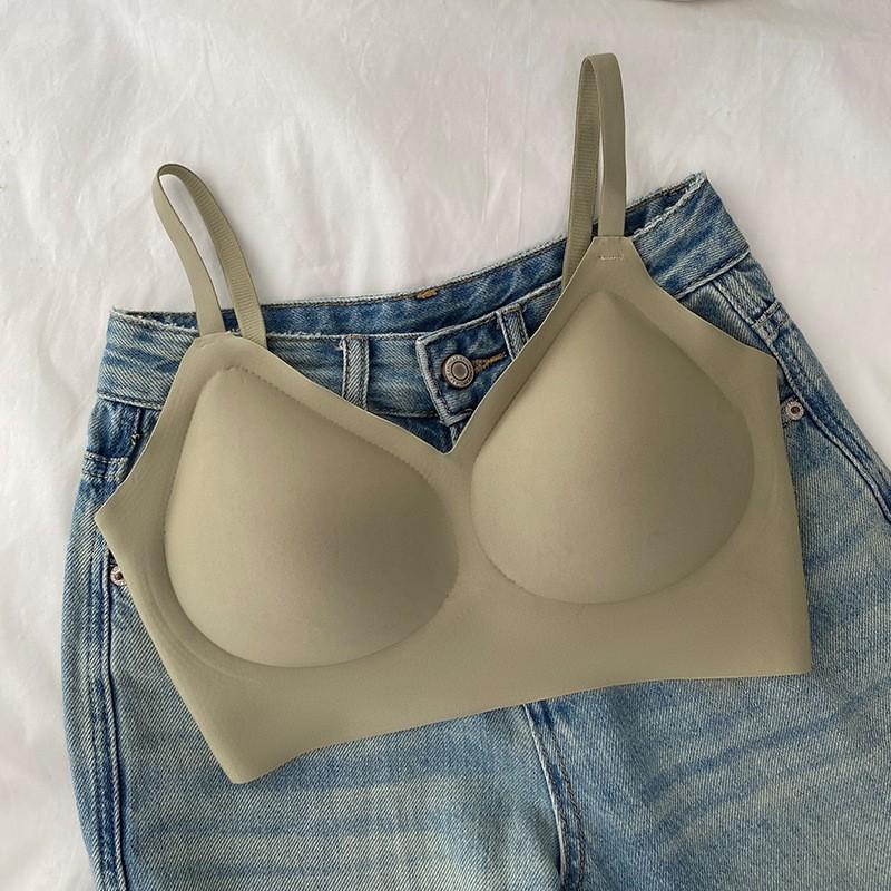 Traceless underwear, white T is opaque, invisible, thin summer women's breathable small breasts gather and close the sub-breasts, beautiful back bra