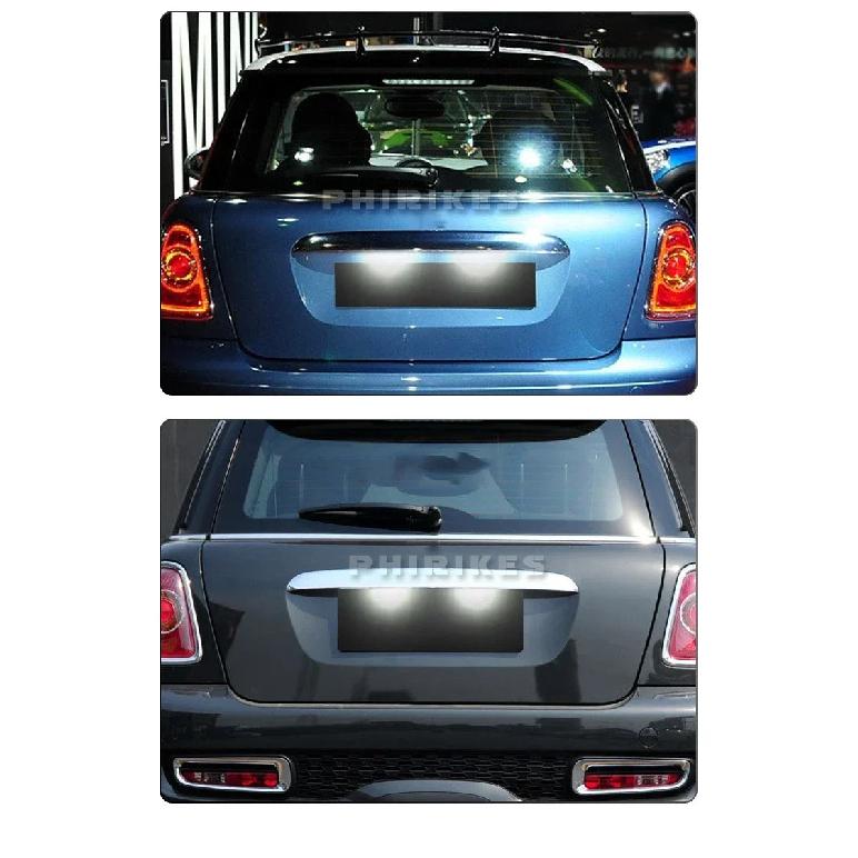 Для Mini Cooper R56 R57 R58 R59 R50 R52 R53 Светодиодная подсветка номерного знака 2 шт. Белая лампа номерного знака автомобиля Без ошибок OEM#:51132756227