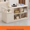 Retro Cash Register Island Counter Bar Table & Glass Display Case for Women's Clothing & Jewelry Store