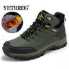 Brand Winter Men's Boots Warm Men's Snow Boots High Quality Leather Waterproof Men Sneakers Outdoor Men Hiking Boots Work Shoes