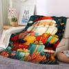 1pc Christmas Santa Claus Blanket, Lightweight Flannel Throw Blanket For Sofa, Bed, Travel125