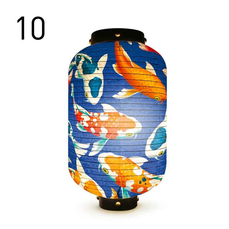 Japanese Lucky Koi Fish Lantern Waterproof Cloth Mid-Autumn Festival Decor Lanterns Cuisine Sushi Izakaya Advertising Sign