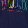 Polo Ralph Lauren FW23 Принт логотипа Прямой крой Круглый вырез Короткий рукав Футболка Мужские футболки Темно-синие 710929077-001