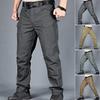 Мужские тактические тренировочные брюки из смеси хлопка и льна с несколькими карманами, городские брюки-карго, облегающие беговые брюки для бега