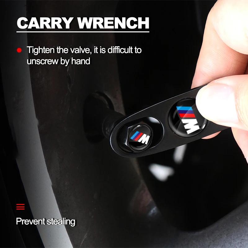 Модные колпачки для вентилей автомобильных шин с брелоком-подвеской с эмблемой автомобиля для BMW E53 E70 E71 E72 E83 X1 X2 X3 X4 X5 X6 X7 E84 F48 F49 F39