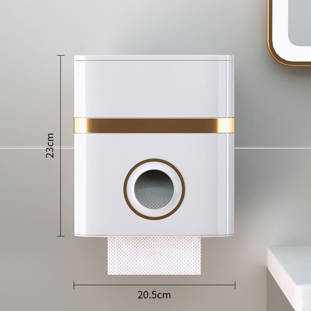 1Pcs Waterproof Toilet Paper Holder Light Luxury Style Roll Paper Storage Box New Tissue Box