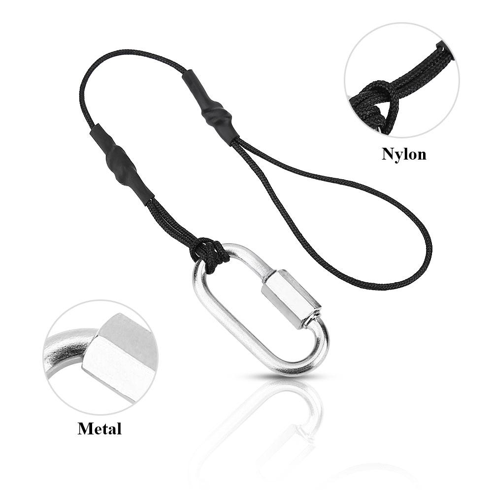 Universal Durable Camera Strap Safety Rope Tether with Clip Hook for DSLR Mirrorless Cameras