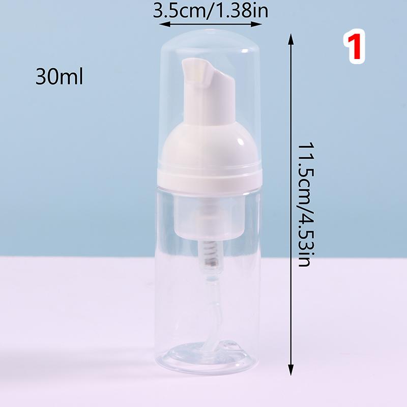 1Pc Small Foam Dispenser Plastic Pump Bottles Mini Empty Soap Refillable Bottle For Travel Cleaning Cosmetics Packaging 30Ml