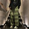 Spring And Autumn New Fashion Plaid Casual Pants Everyday Versatile Wide Leg Straight Pants Loose Casual Sports Pants Large Size