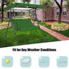 Swing Chair Canopy Replacement Waterproof Anti-UV 2-3 Seater Swing Chair Top Cover Outdoor Garden Porch Patio Swing Seat Sun Shade Awning